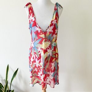 Josie Natori Tropical Coverup Dress Size Large